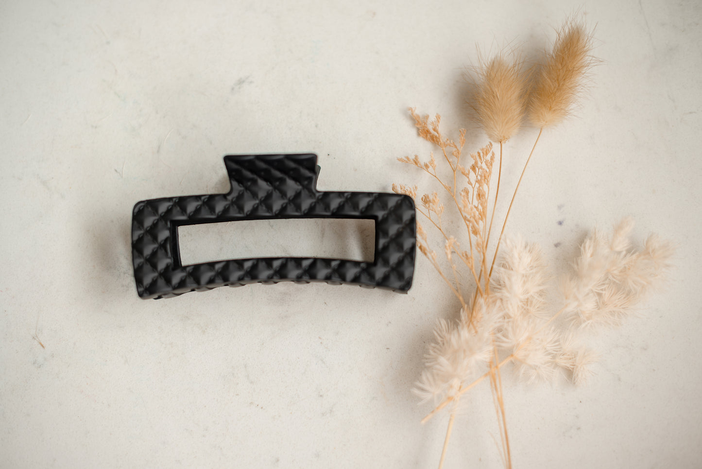 Hair Claw - Extra Large - Black Textured