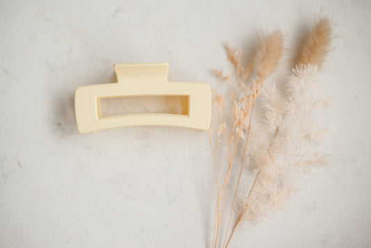 Hair Claw - Large - Light yellow