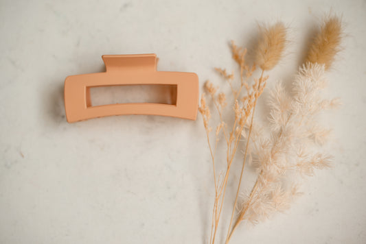 Hair Claw - Large - Dusty Peach