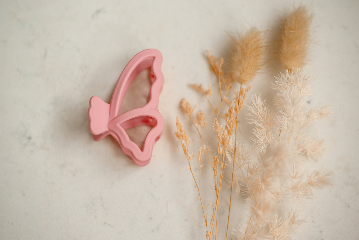 Hair Claw - Pink Butterfly