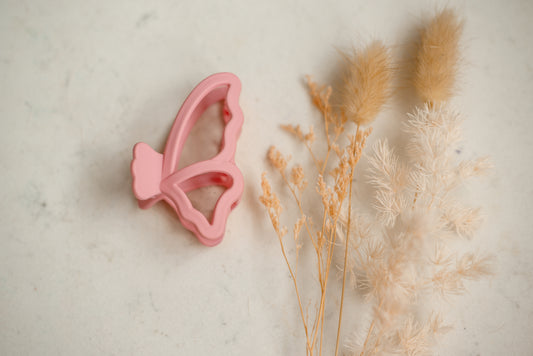 Hair Claw - Pink Butterfly