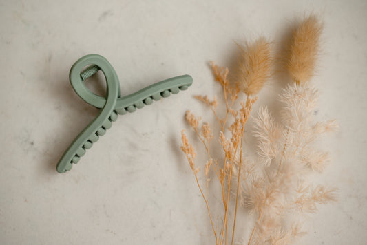 Hair Claw - Large - Sage Green