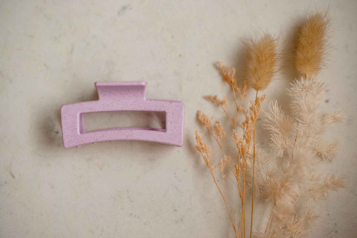 Hair Claw - Medium - Light Purple Speckle