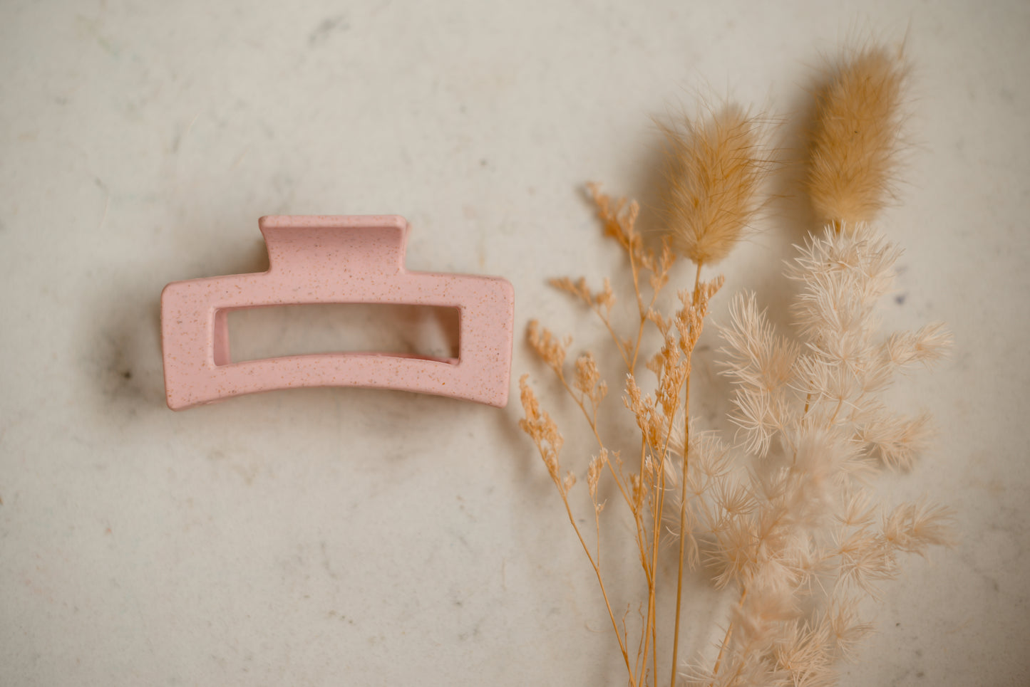 Hair Claw - Medium - Pink Speckle