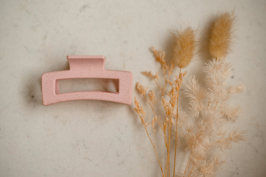 Hair Claw - Medium - Pink Speckle