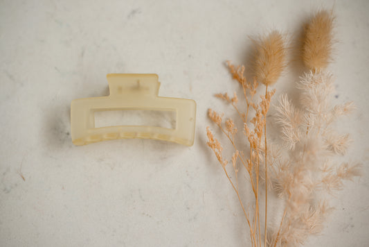 Hair Claw - Yellow Opaque