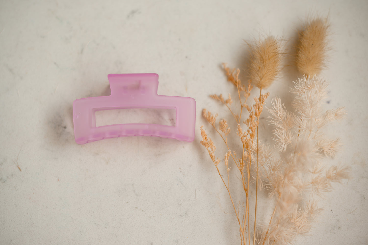 Hair Claw - Medium - Pink Opaque