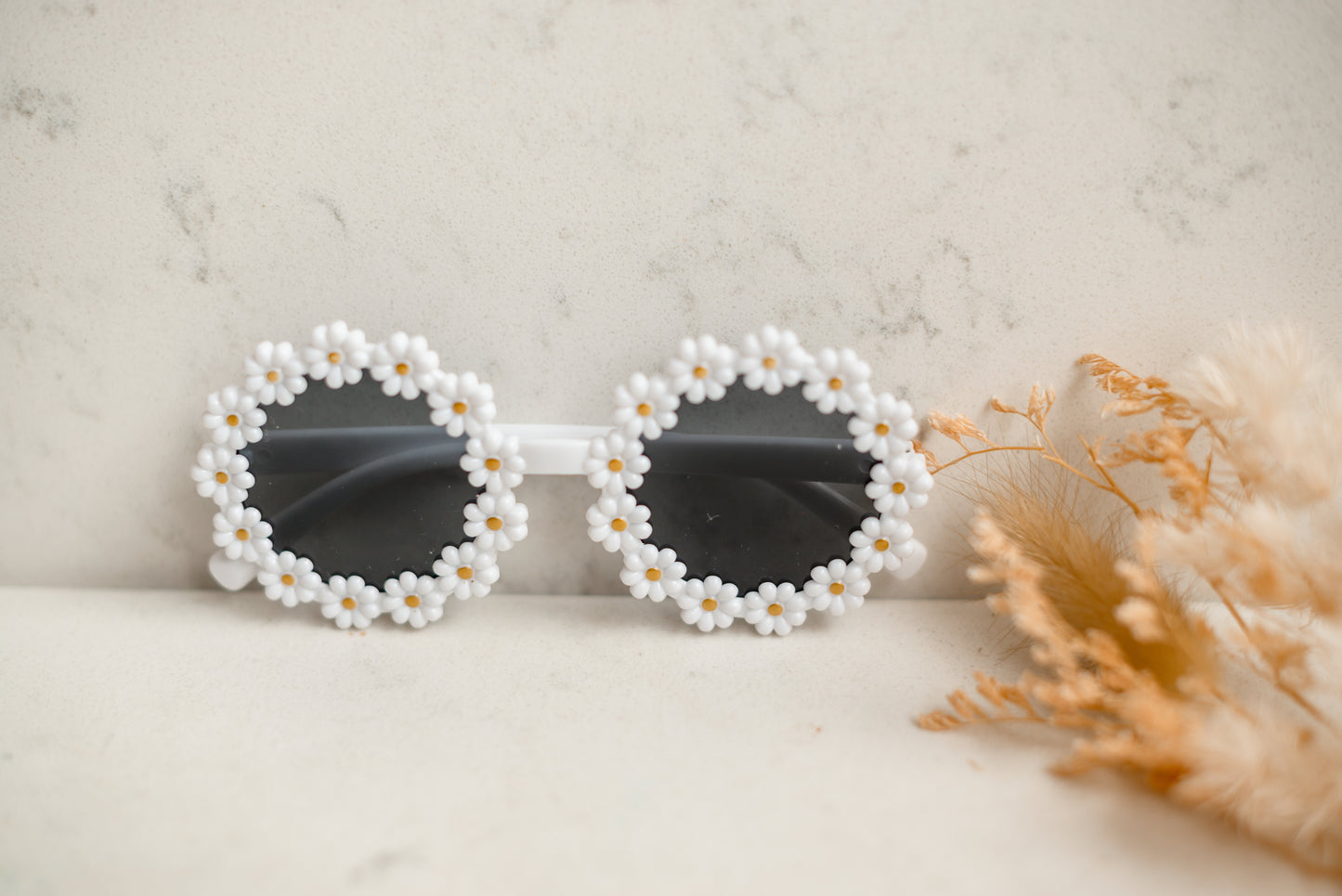Sunglasses - White Flowers