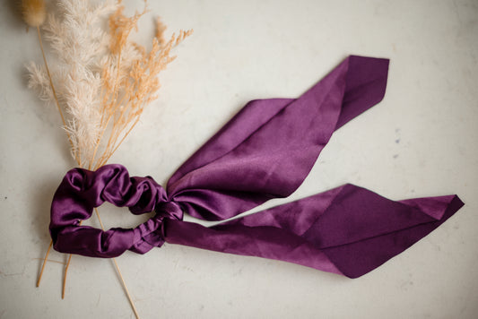 Scrunchie Scarf - Dark Purple