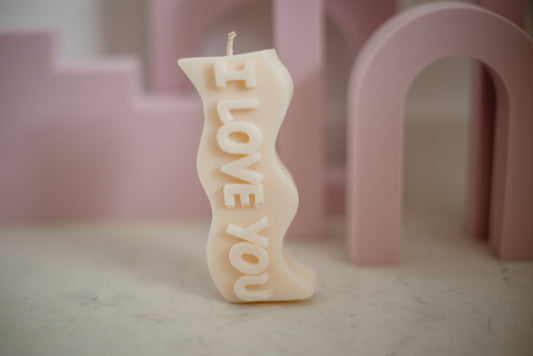 Moulded Candles - I love you Candle