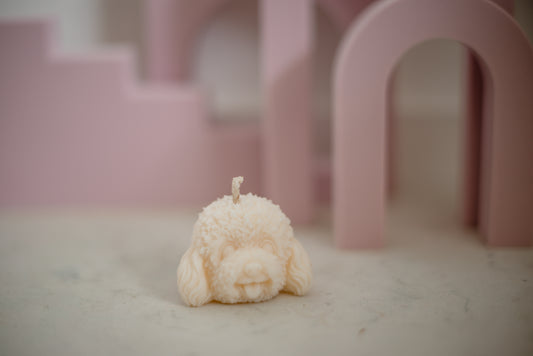 Moulded Candles - Poodle Head Candle