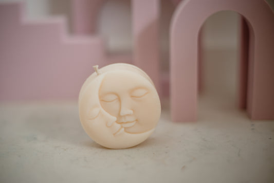 Moulded Candles - Sun + Moon Candle
