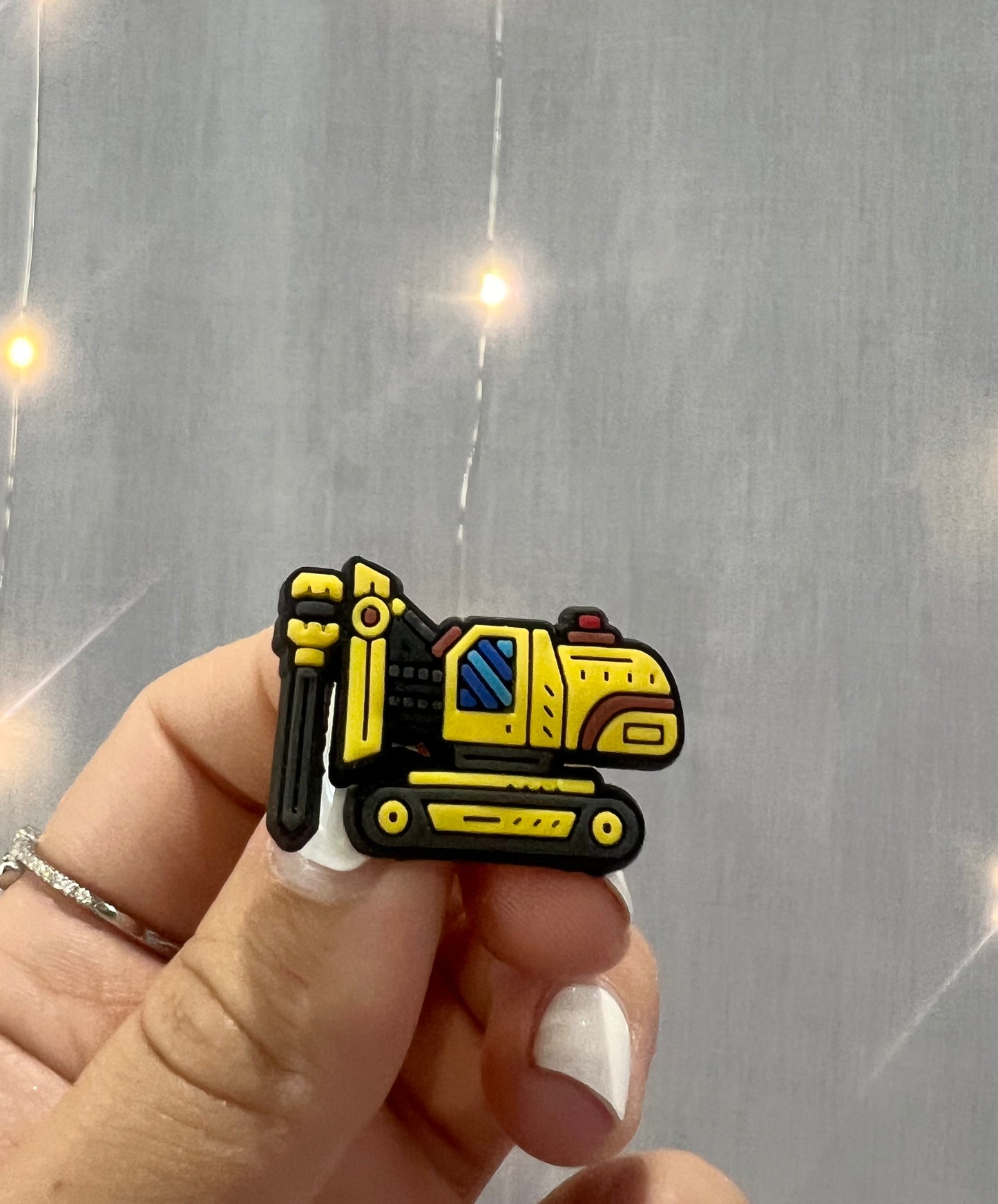Croc Charm - Construction Vehicle