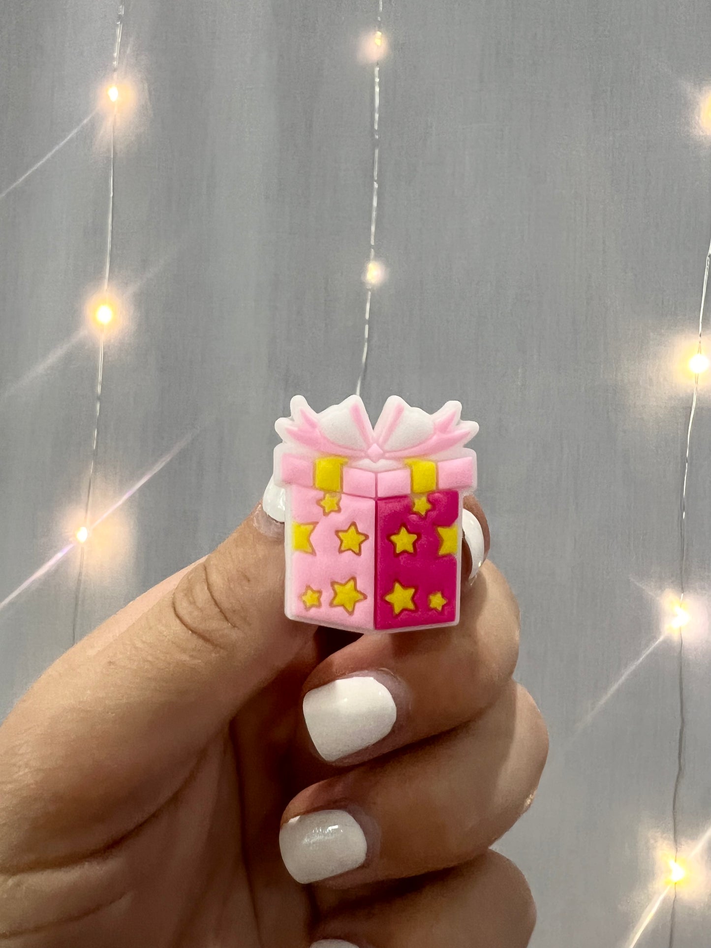 Croc Charm - Pink Present