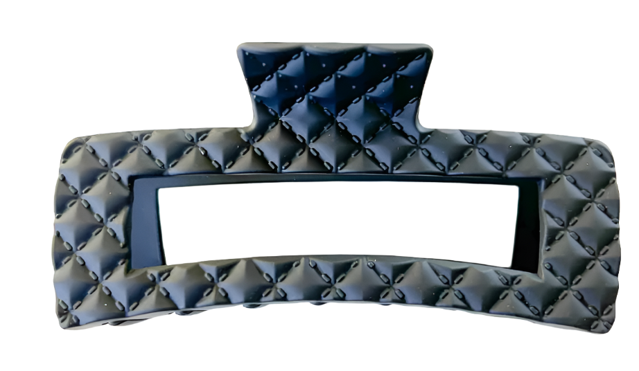 Hair Claw - Extra Large - Black Textured