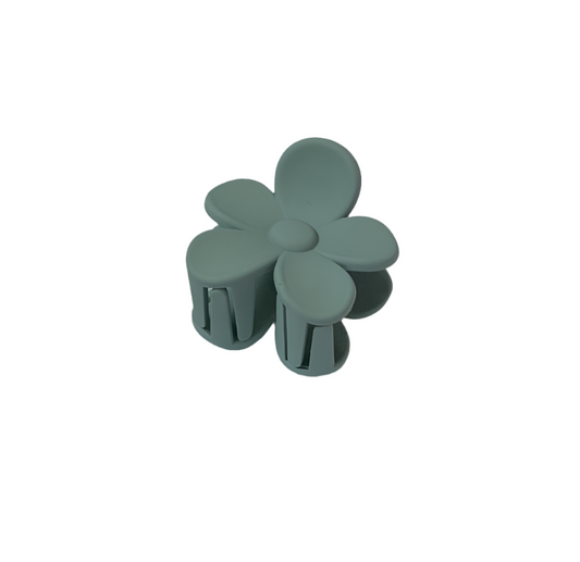 Hair Claw - Small - Light Blue Flower