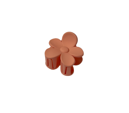 Hair Claw - Small - Peach Flower