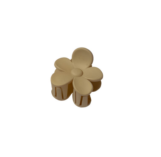 Hair Claw - Small - Oatmeal Flower