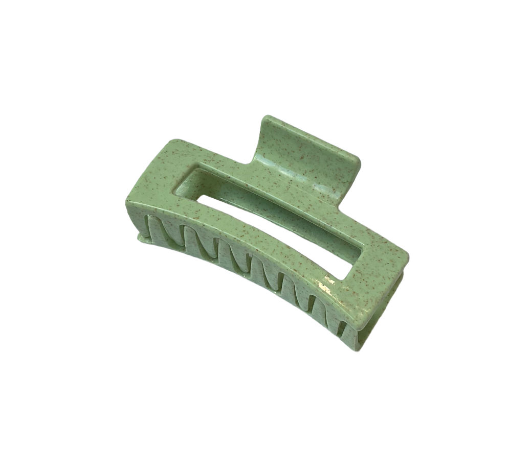 Hair Claw - Medium - Green Speckle