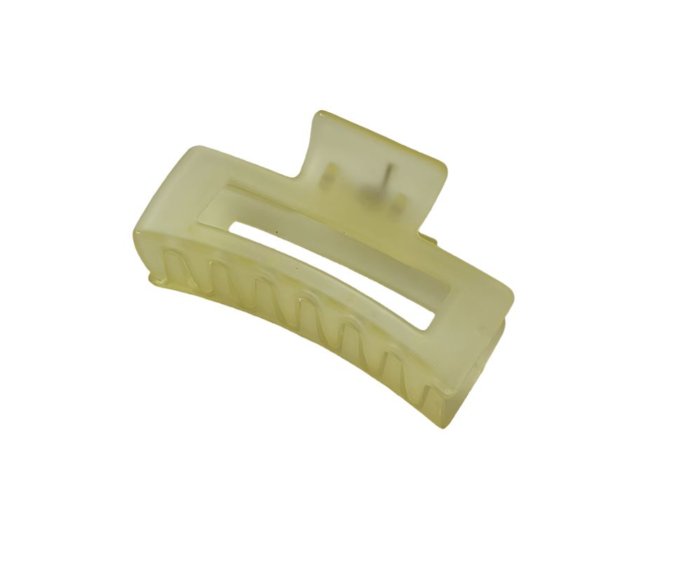Hair Claw - Yellow Opaque
