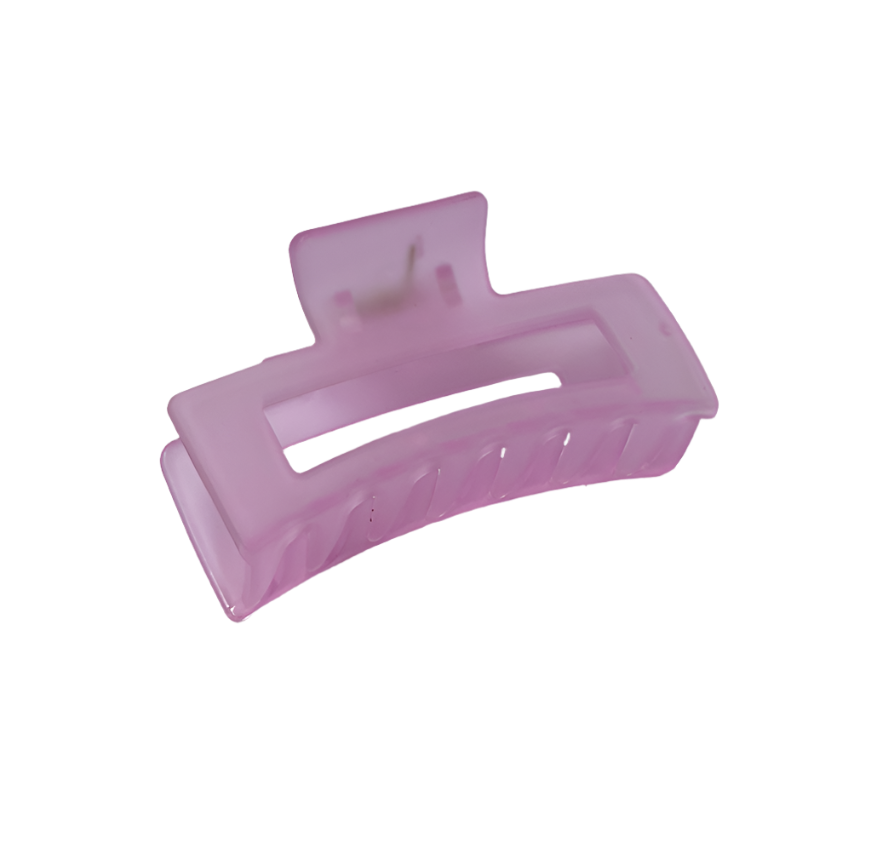 Hair Claw - Medium - Pink Opaque