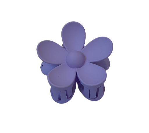 Hair Claw - Large - Purple Flower