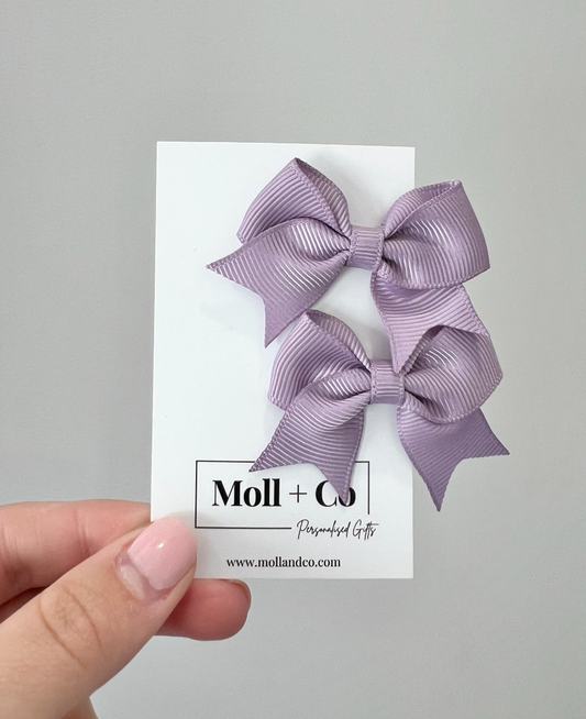 Clips - Light Purple Bows