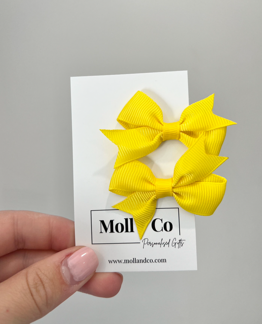 Clips - Yellow Bows