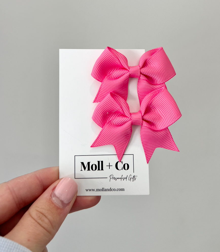 Clips - Pink Bows