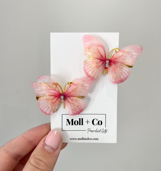 Butterfly Clips - Green