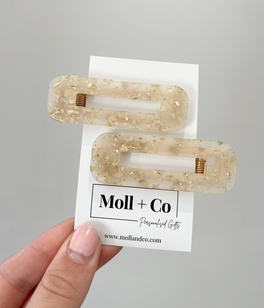 Clips - Gold Speckle