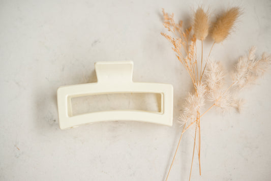 Hair Claw - Extra Large - Cream