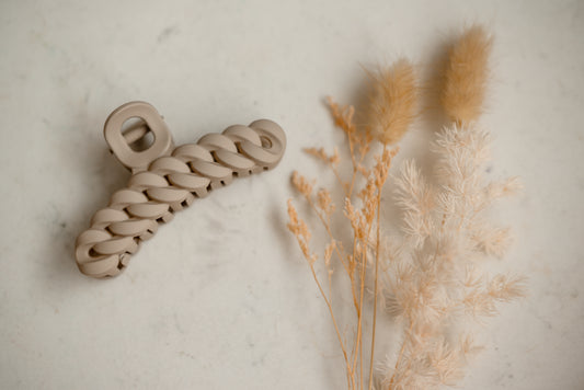 Hair Claw - Beige