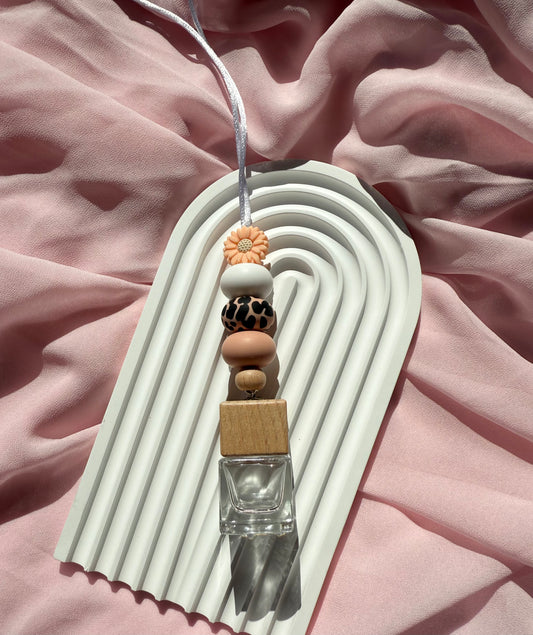 Hanging Diffuser - Peach Daisy - Square Base