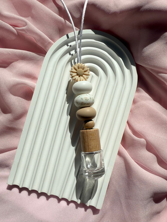 Hanging Diffuser - Beige Daisy - Circle Base