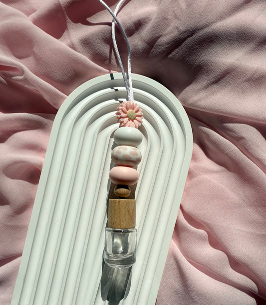 Hanging Diffuser - Pink Daisy - Circle Base