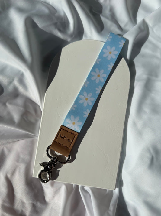 Keychain - Blue Daisy