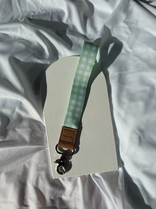 Keychain - Green Gingham