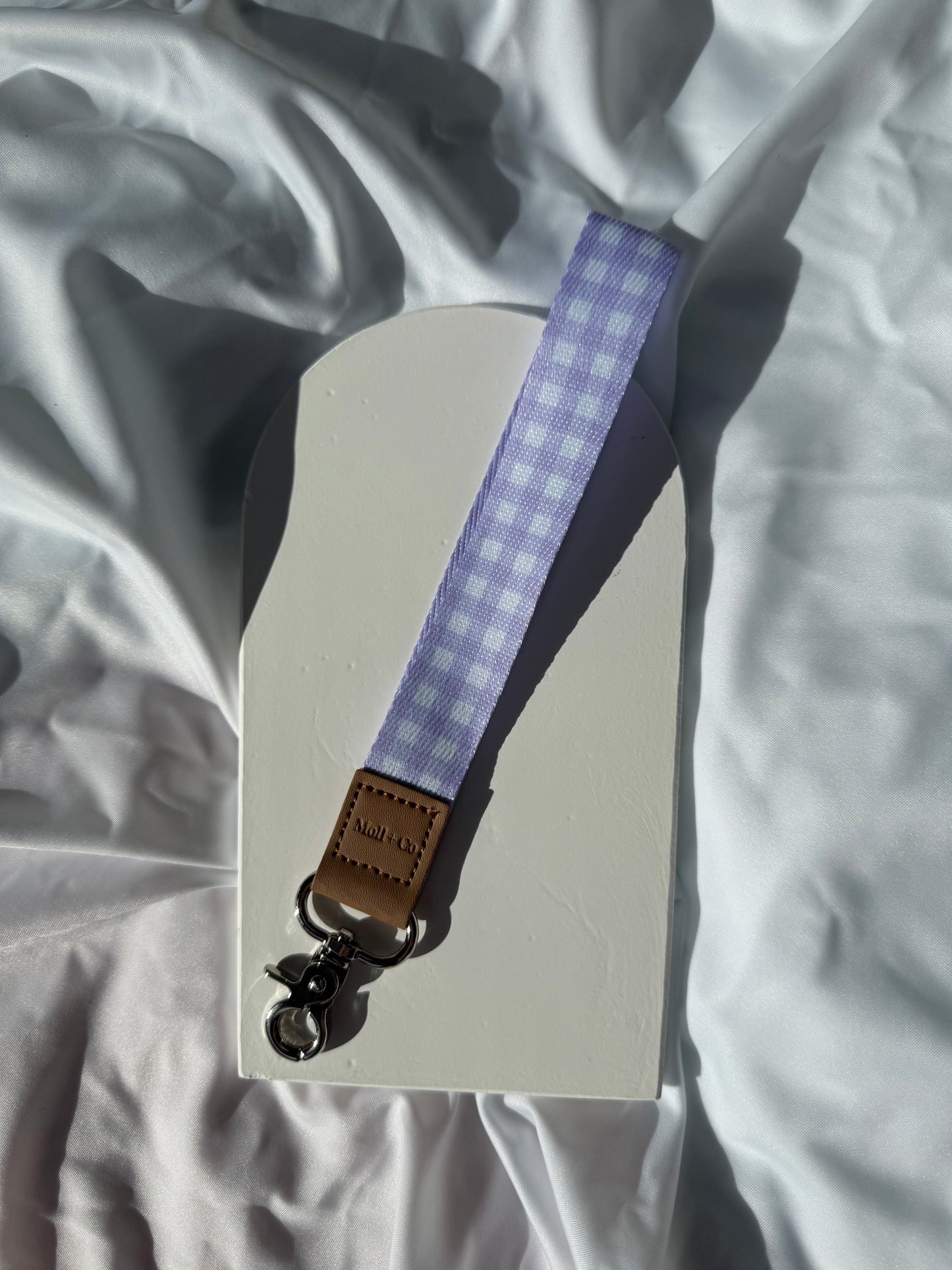 Keychain - Purple Gingham