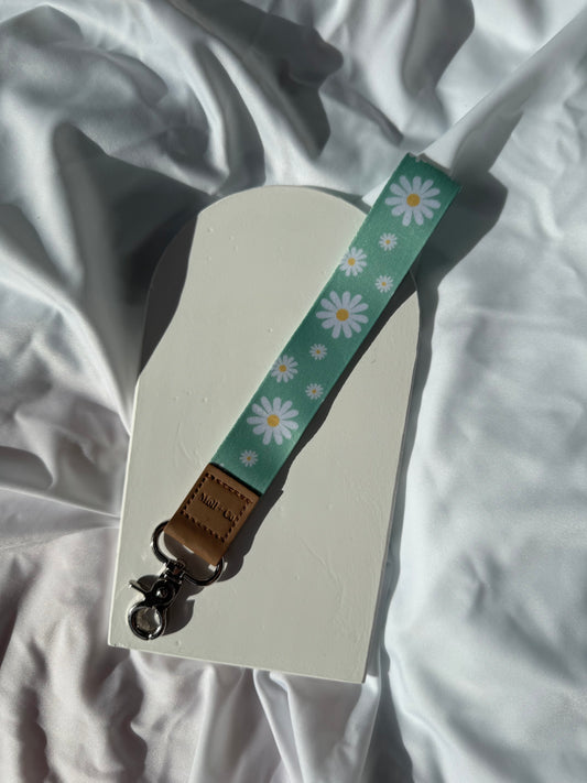 Keychain - Green Daisy