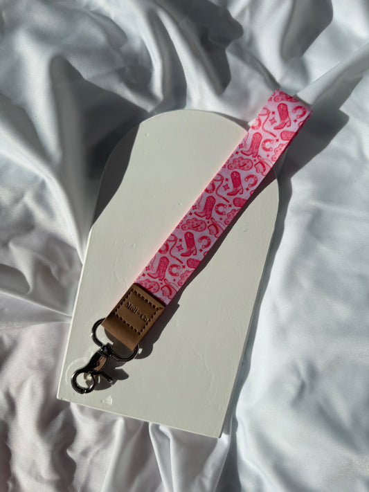 Keychain - Pink Cowgirl