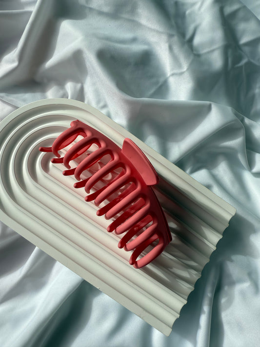 Hair Claw - Hot Pink Round