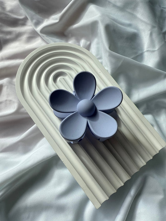 Hair Claw - Blue Flower
