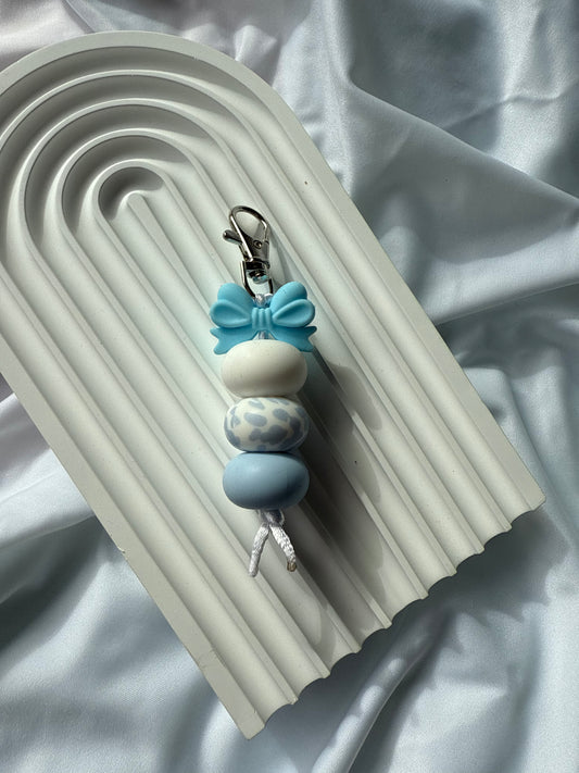 Keychain - Blue Bow