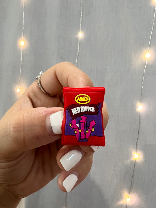 Croc Charm - Red Ripper